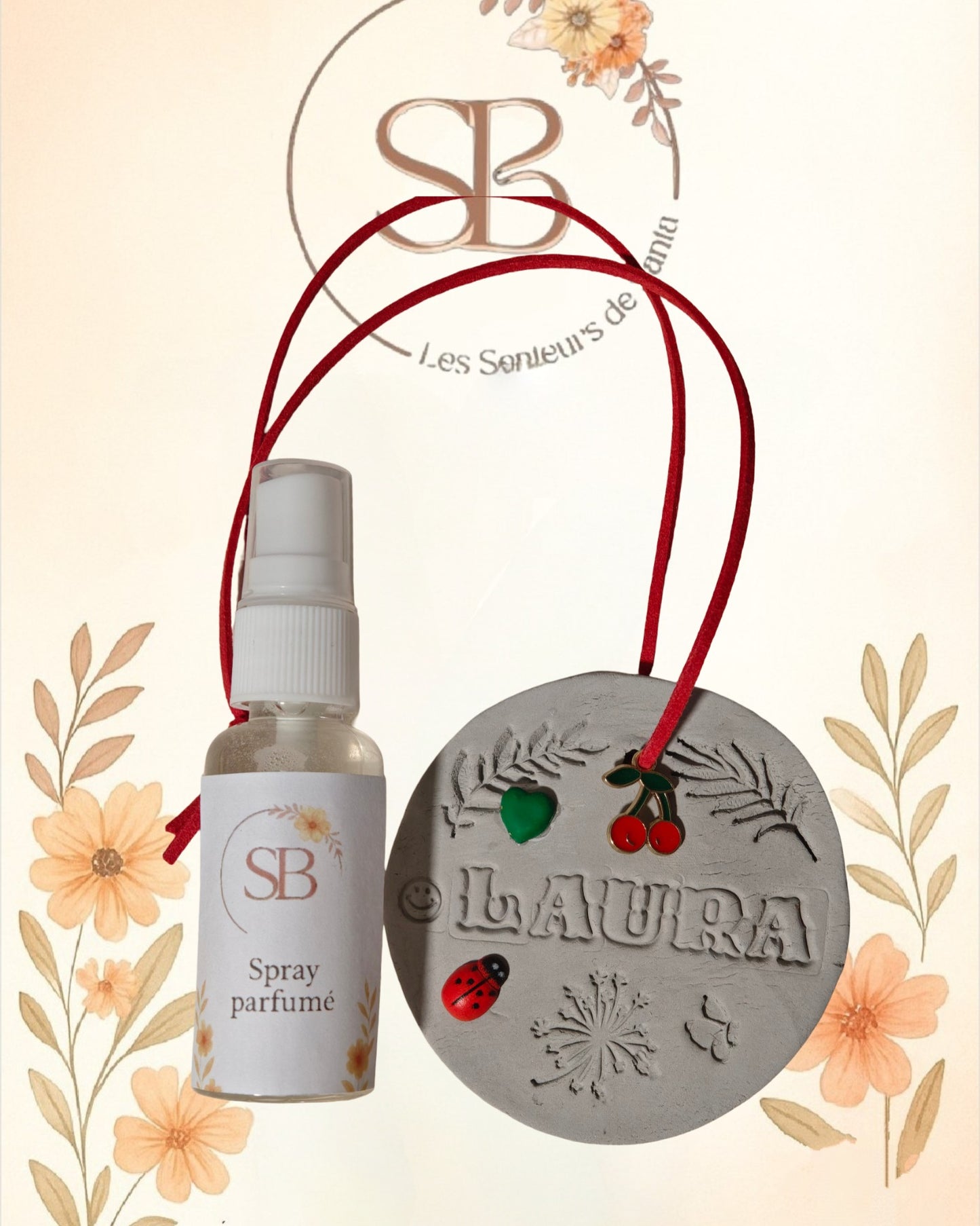 Plaque d'argile parfumée personnalisable