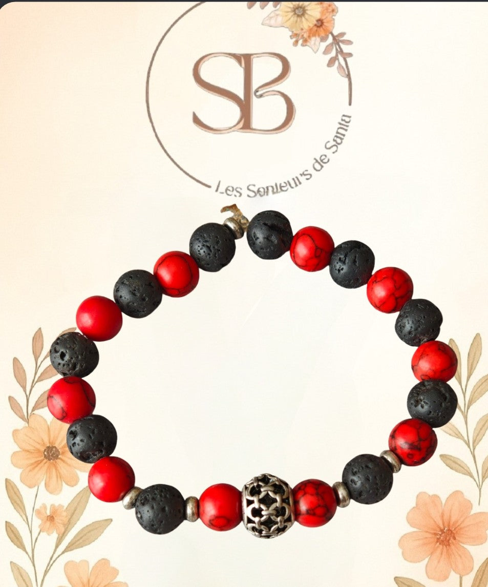 Bracelet pierre de lave