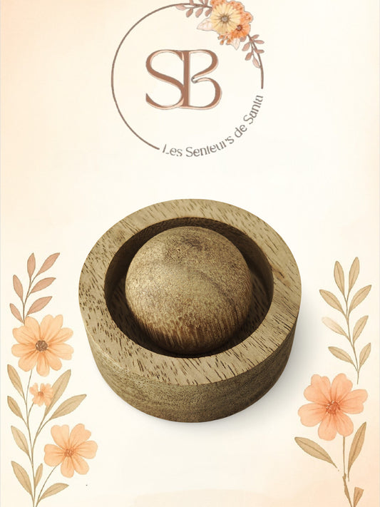 Diffuseur d’huile essentielle rond en bois