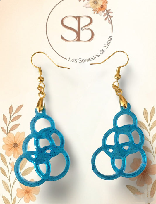 Boucles d’oreilles pendantes géométriques