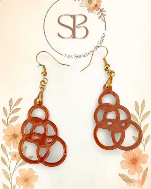 Boucles d’oreilles pendantes géométriques