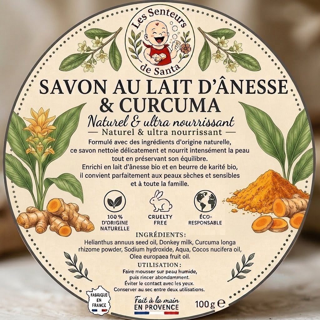 Savon Lait D'ânesse Curcuma
