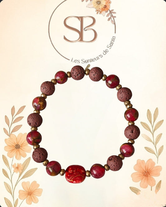 Bracelet Pierre de Lave