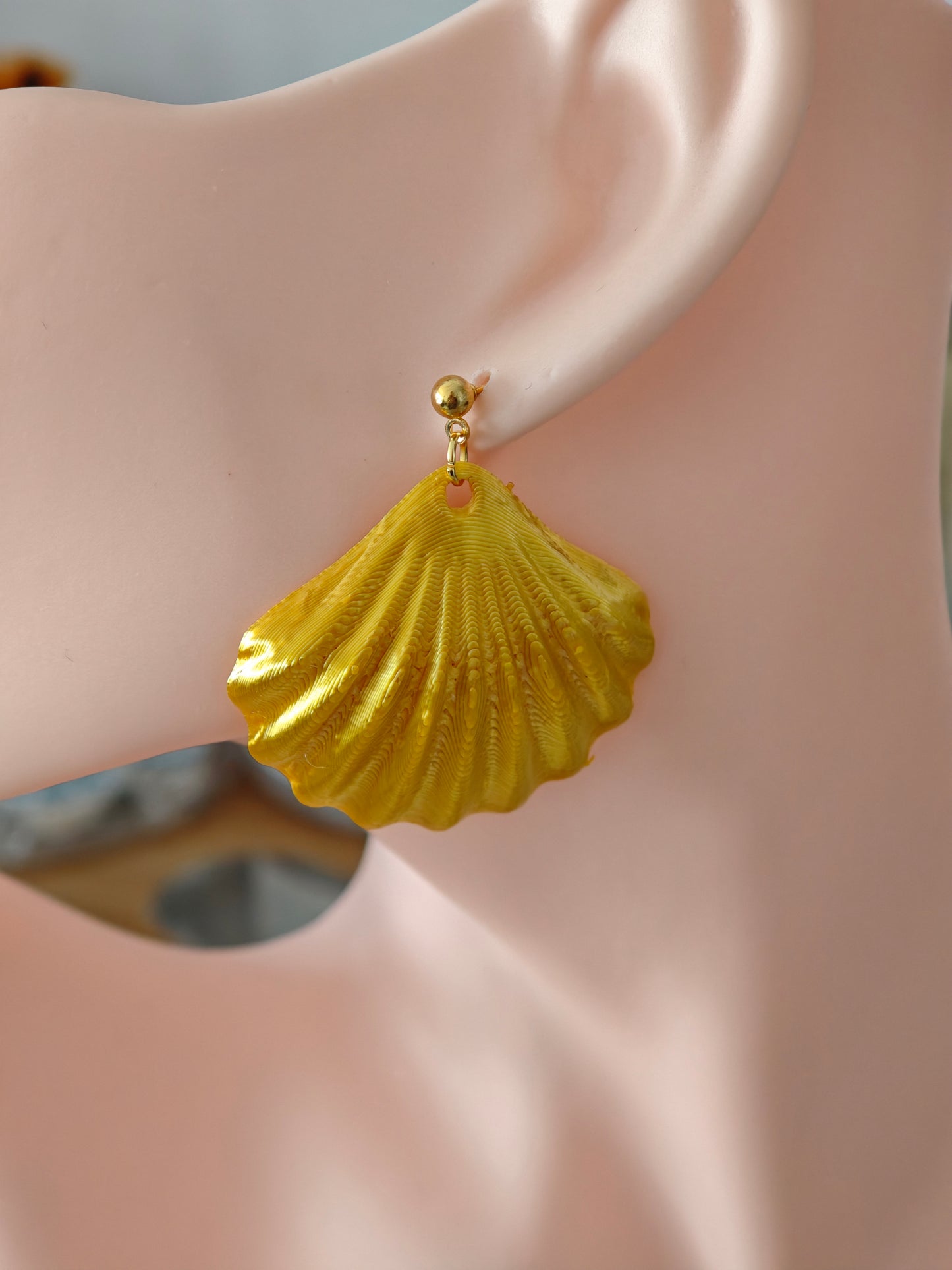 Boucles d’oreilles Coquillage doré