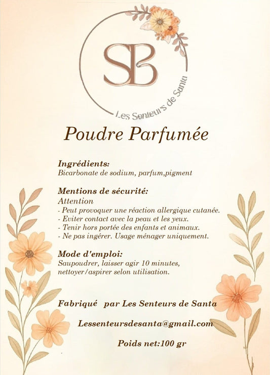 Poudre parfumée personnalisable