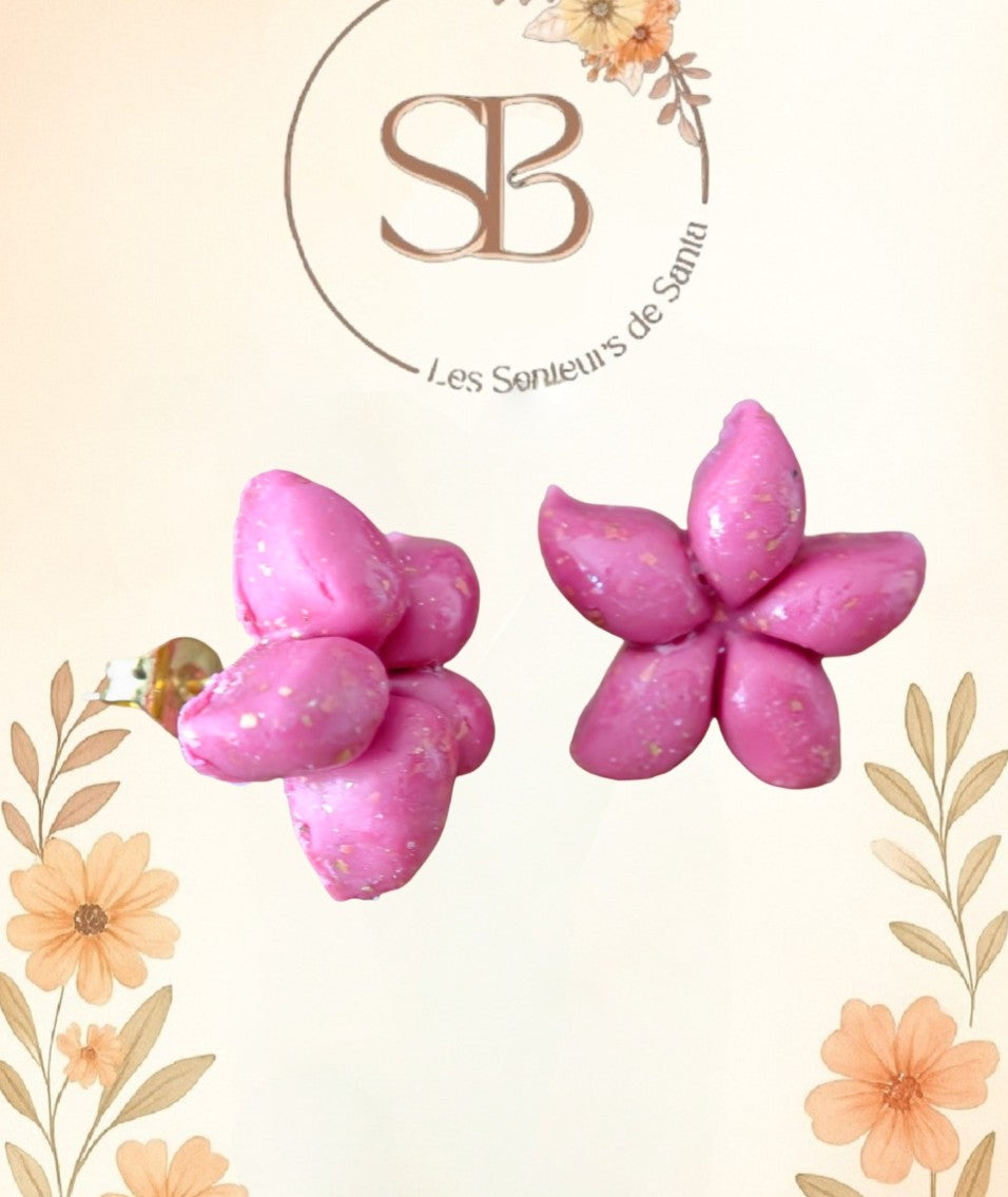 Boucles d’oreilles - Étoile de mer (argile polymère)