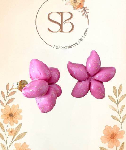 Boucles d’oreilles - Étoile de mer (argile polymère)