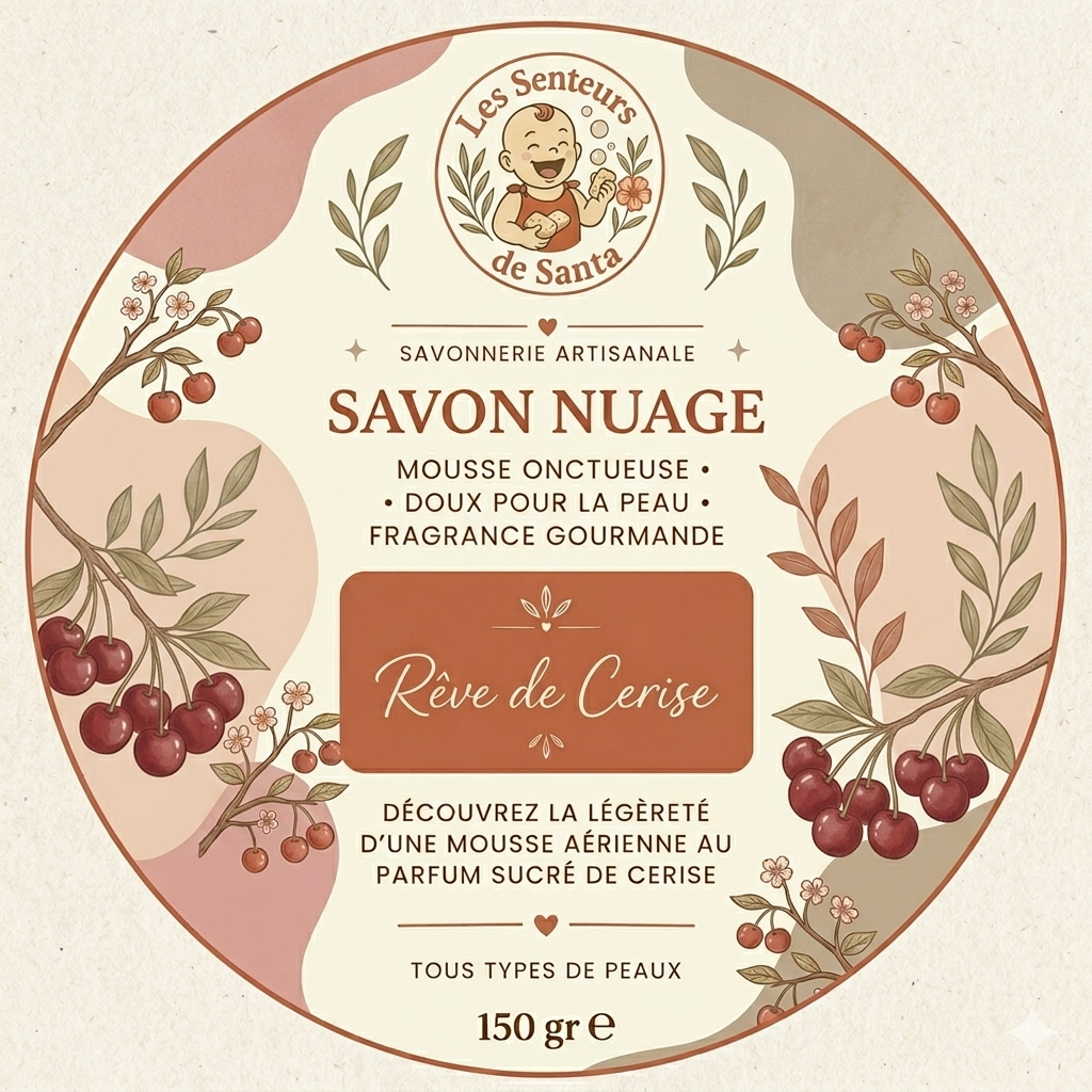 Savon Nuage à la Cerise 🍒