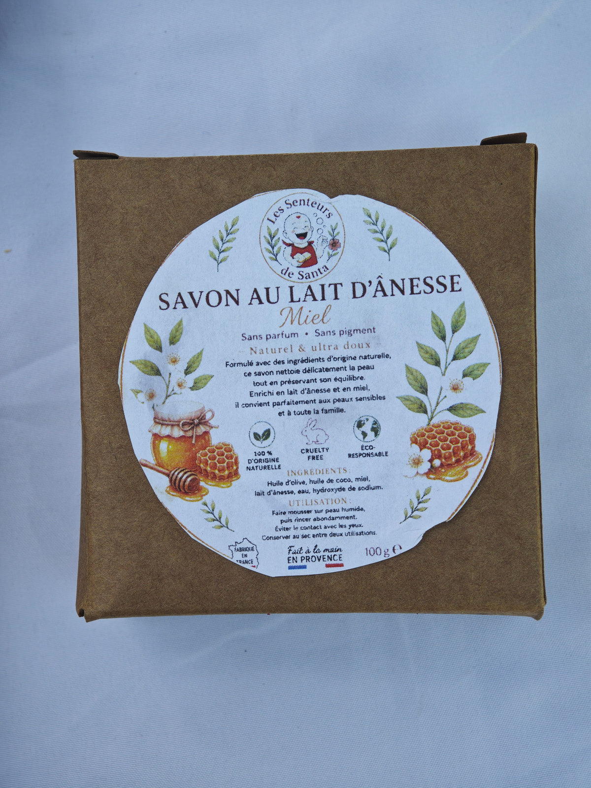 Savon Lait d'ânesse Miel