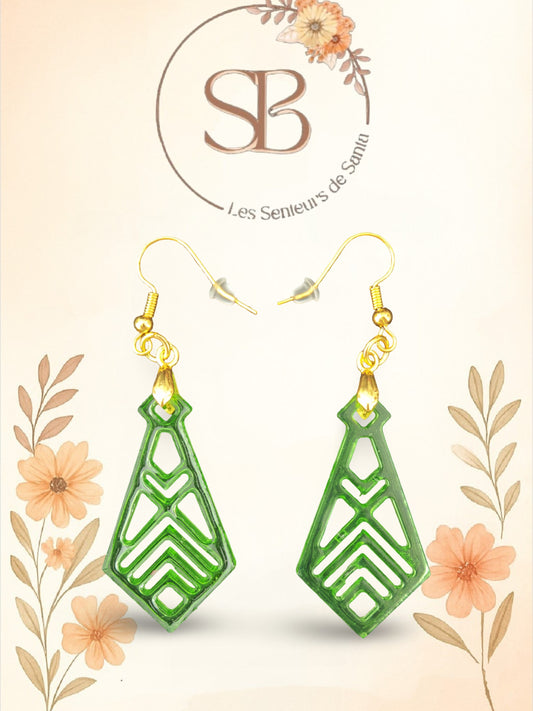 Boucles d’oreilles pendantes géométriques