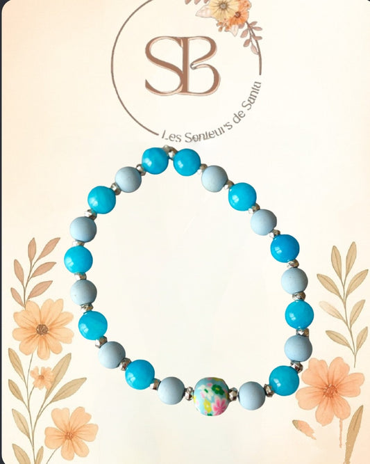 Bracelet Pierre + Argile Polymère