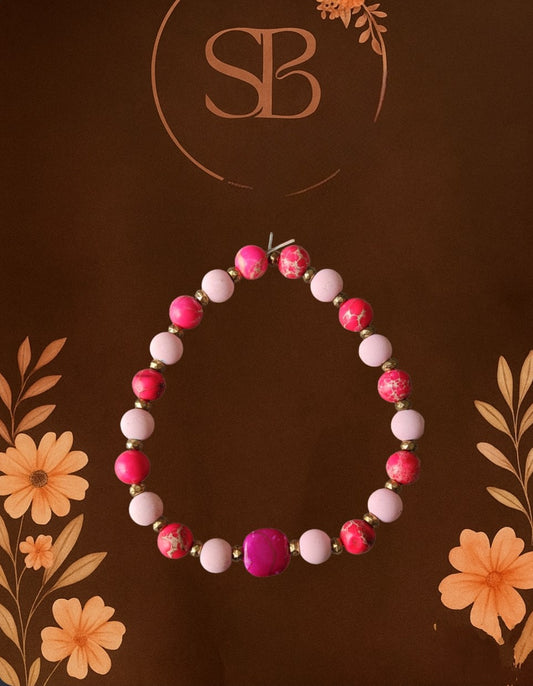 Bracelet Pierre + Argile Polymère